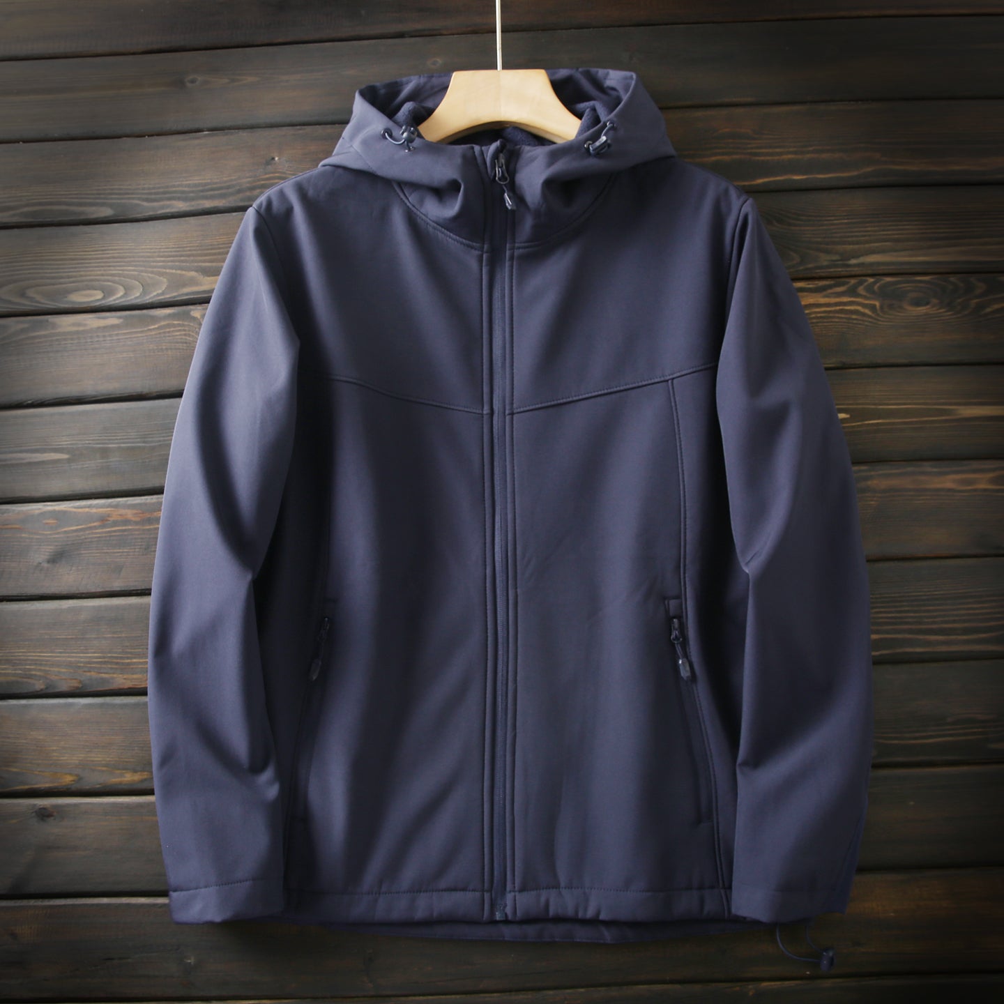Men's Premium Fleece Thermal Soft Shell Jacket - Autumn Windproof Waterproof Thickened Hooded Coat