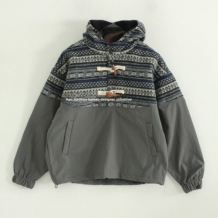 Nordic Toggle Button Hooded Anorak - 25AW Winter Jacket (Unisex)