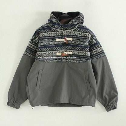 Nordic Toggle Button Hooded Anorak - 25AW Winter Jacket (Unisex)