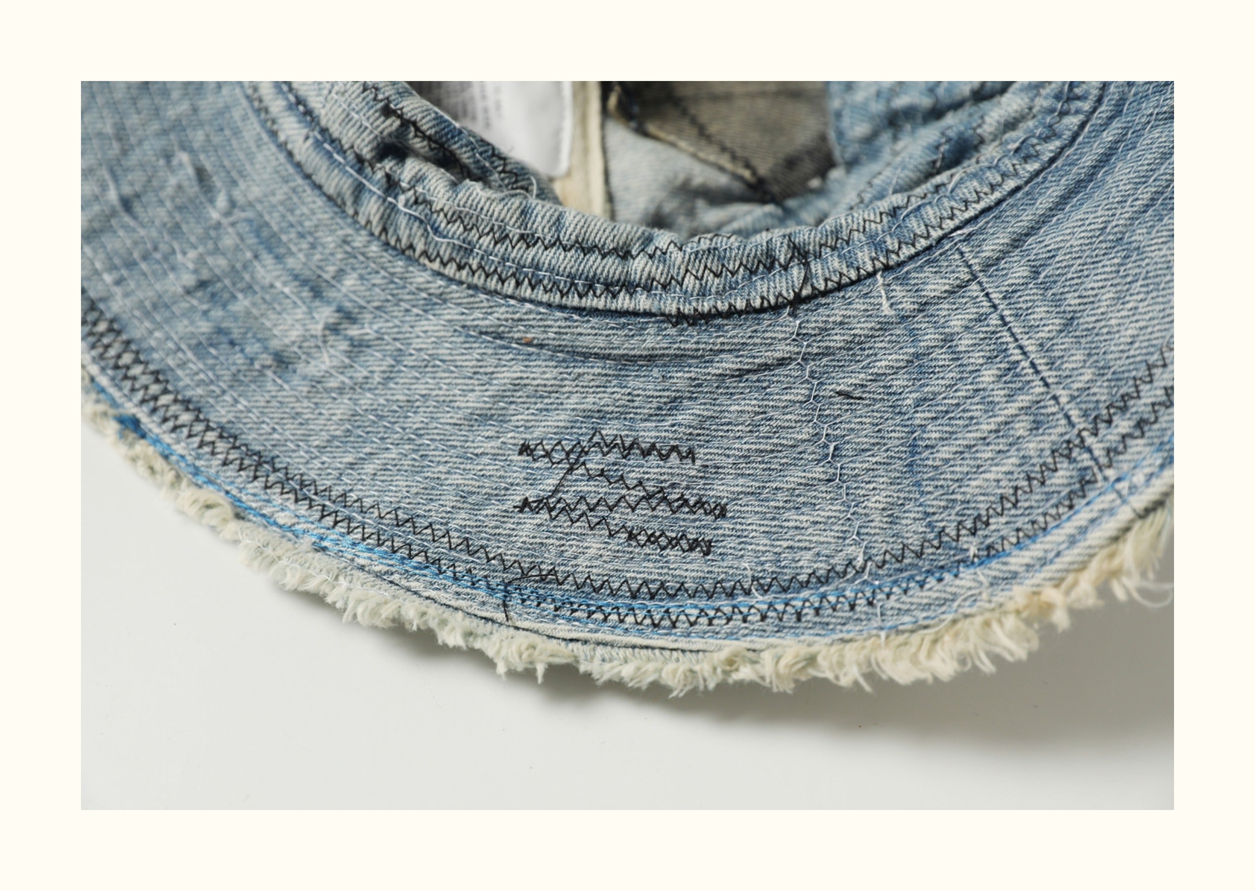 The Old Man and the Sea Vintage Distressed Fisherman Hat Japanese Retro Denim Bucket Hat Unique Fisherman Hat