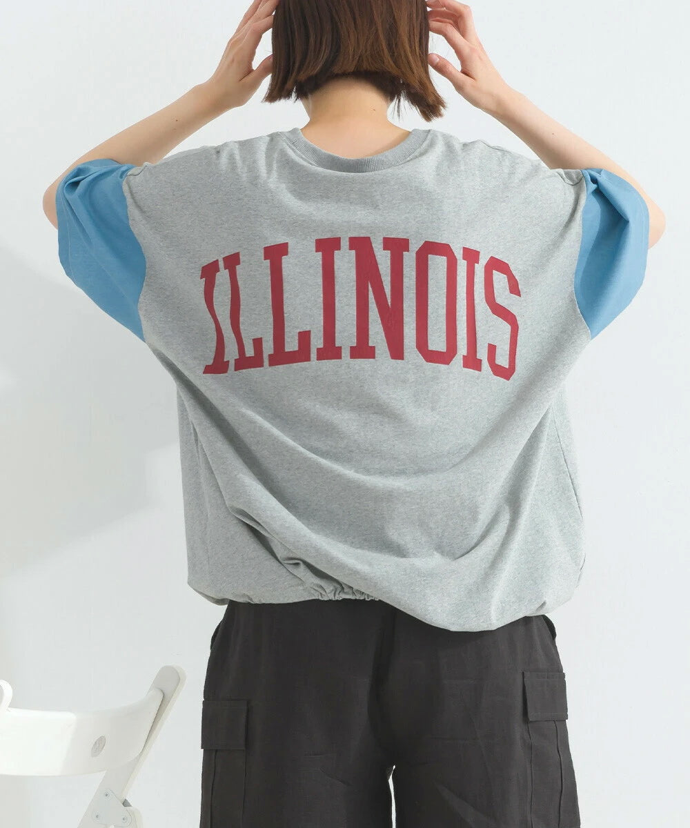 Japanese Style Stitching Denim Pocket Letters Profile T-shirt Designer Loose Casual Summer Patch