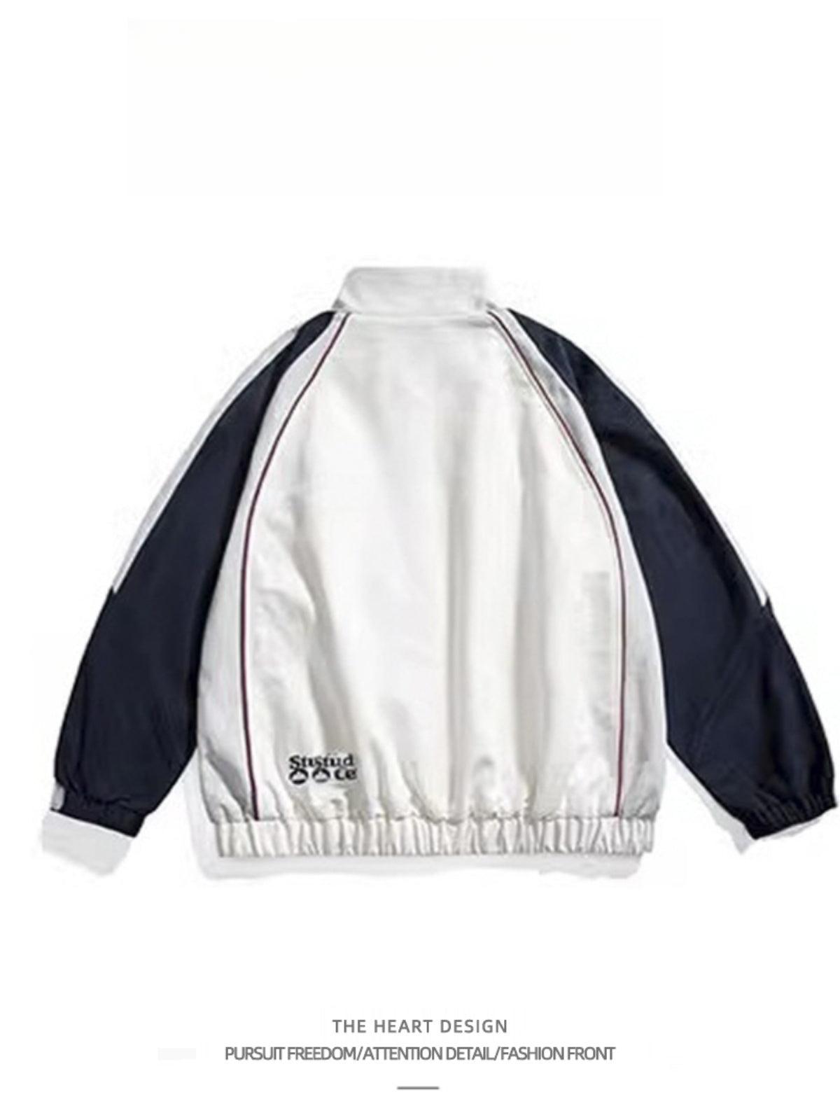 Unisex Color-Block High-Street Jacket – Loose American-Retro Design for Casual, Versatile Streetwear