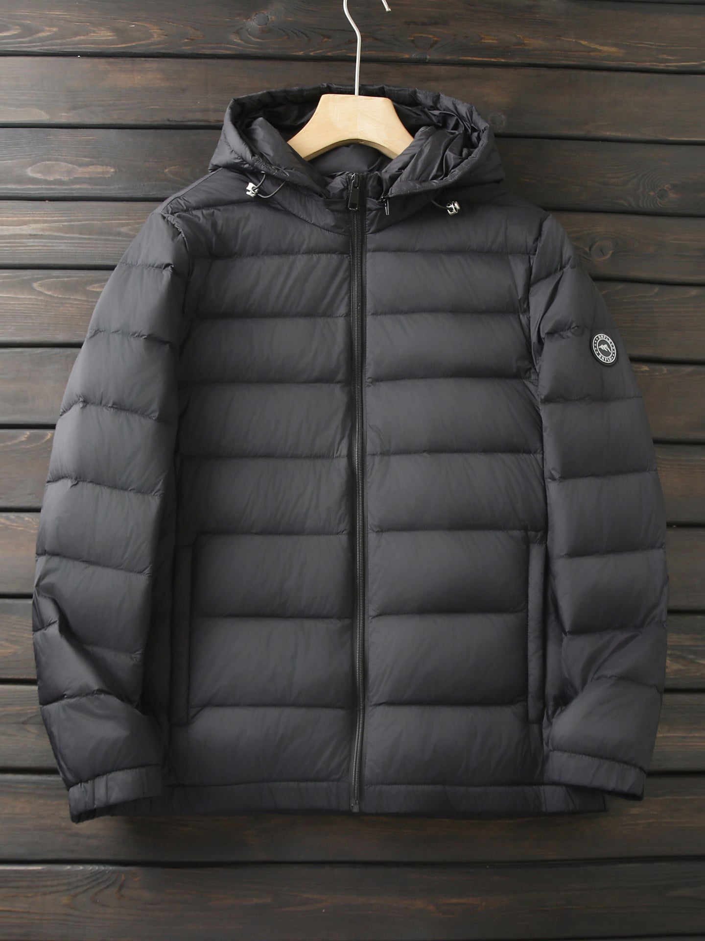 Men's Export Overstock Lightweight Hooded Down Jacket - Autumn Winter Warm Short Cold-Proof Coat