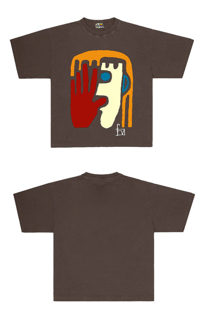 All-Nature Artist Abstract Tee – Unisex Short-Sleeve Hip-Hop High Street Fashion