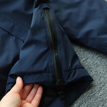 Unisex Outdoor Cotton Jacket - Export Spain Windproof Water-Resistant Hooded Loose Casual Coat