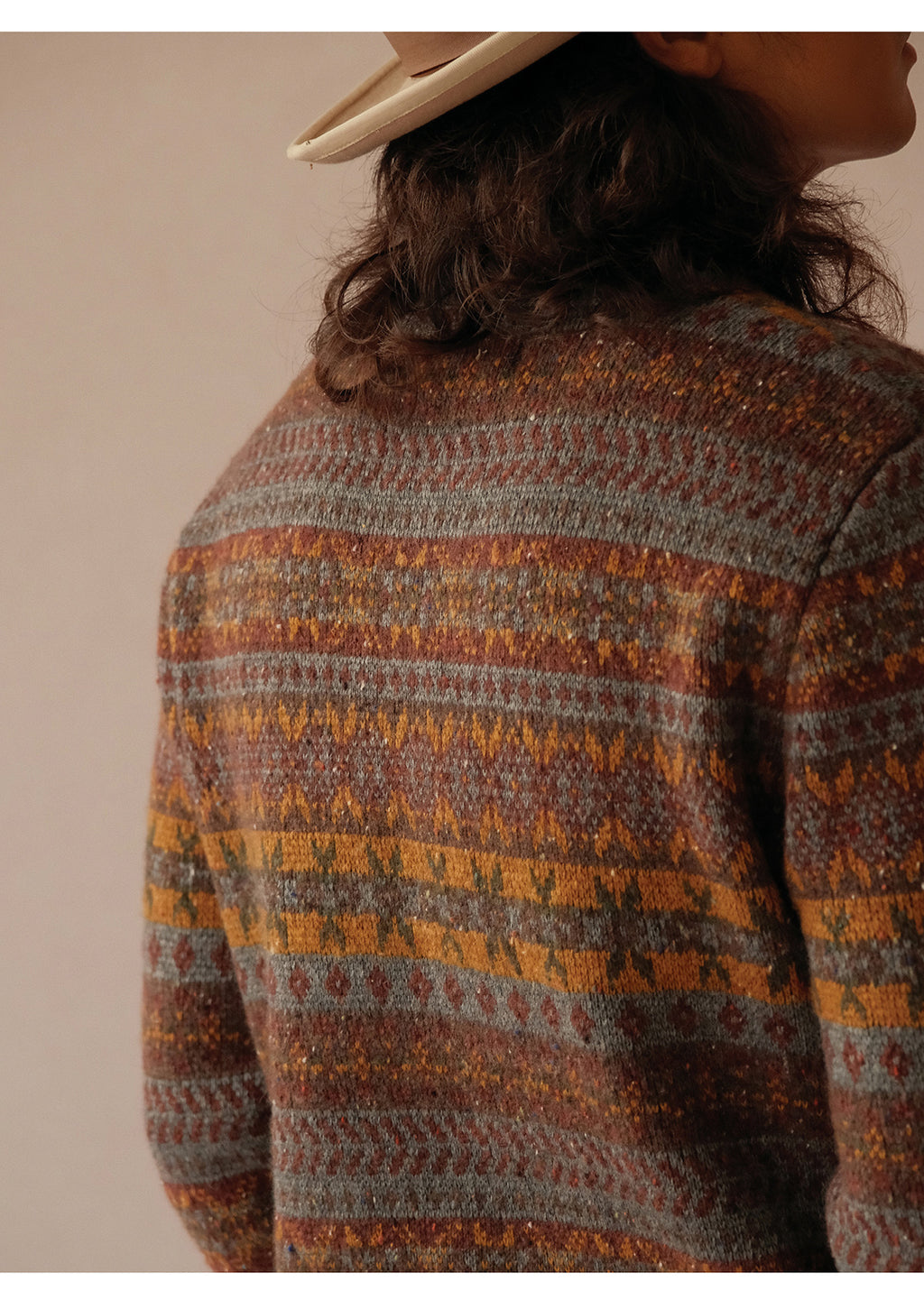 Vintage Fair Isle Wool-Blend Crewneck Sweater – British Heritage Style (Unisex)