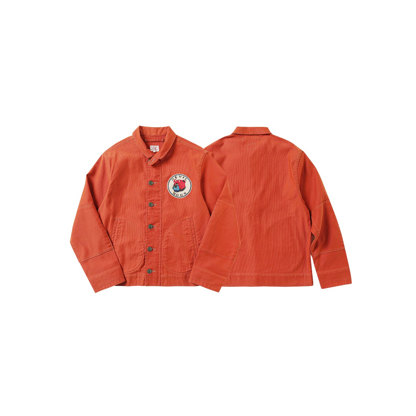 Heavy Washed Vintage N1 Deck Jacket Jungle Cloth Hellhound Jacket Turn-down Collar Retro Khaki