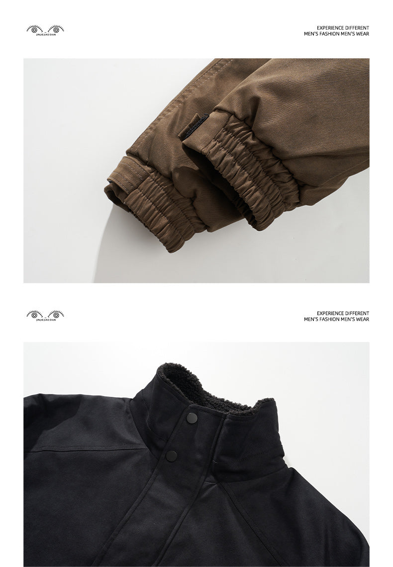 Detroit Heavyweight Lamb-Wool Workwear Jacket – Insulated Cotton Coat (Unisex)