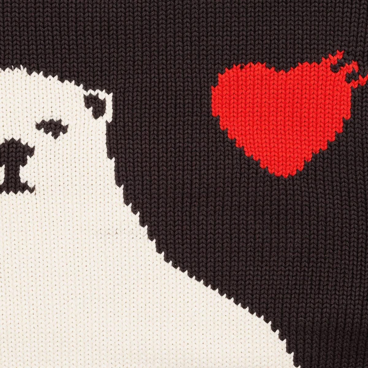 Polar-Bear Heart Jacquard Sweater – Japanese Retro Unisex Knit