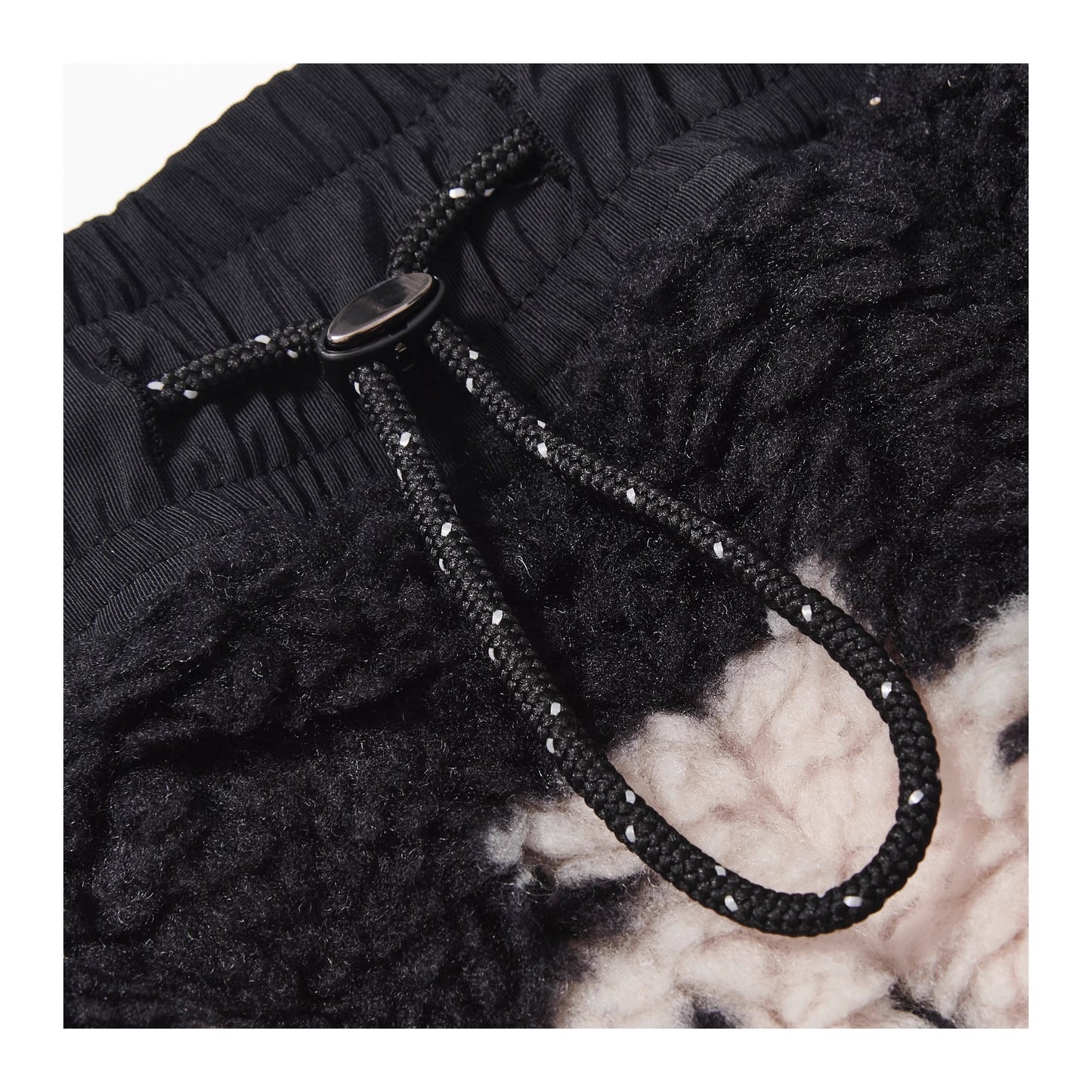 KAPITAL Lamb‑Wool Bone Pattern Pants – Japanese Retro Warm Unisex Trousers