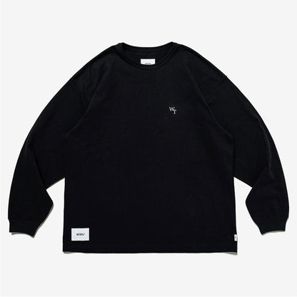 Japanese Style Heavy Cotton Crew Neck Long Sleeve T-Shirt 2023 New Base Shirt Letter