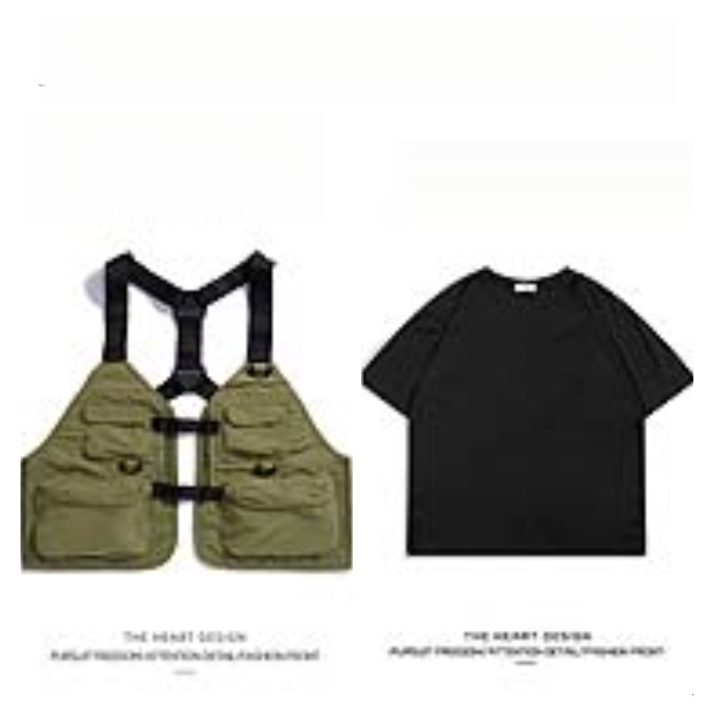 Men's Mountain-Style Outdoor Workwear Vest – High Street Casual Multi-Pocket Vest Jacket for Autumn & Winter