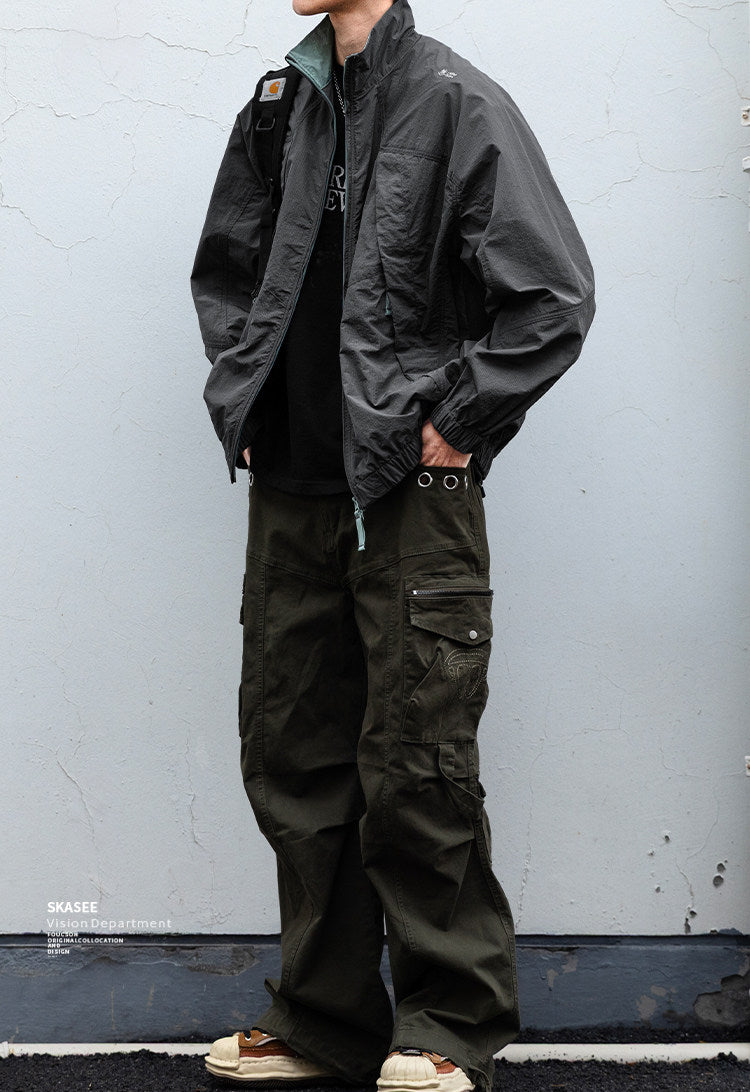 Quick-Dry Stand-Collar Outdoor Jacket – Mountain Oversized Unisex – Japanese vintage | fall outfits 2026 | fall winter outfits | classy winter outfits | lazy comfy outfits | japanese streetwear | vintage workwear | yamalin clothes | Yamalinclothes