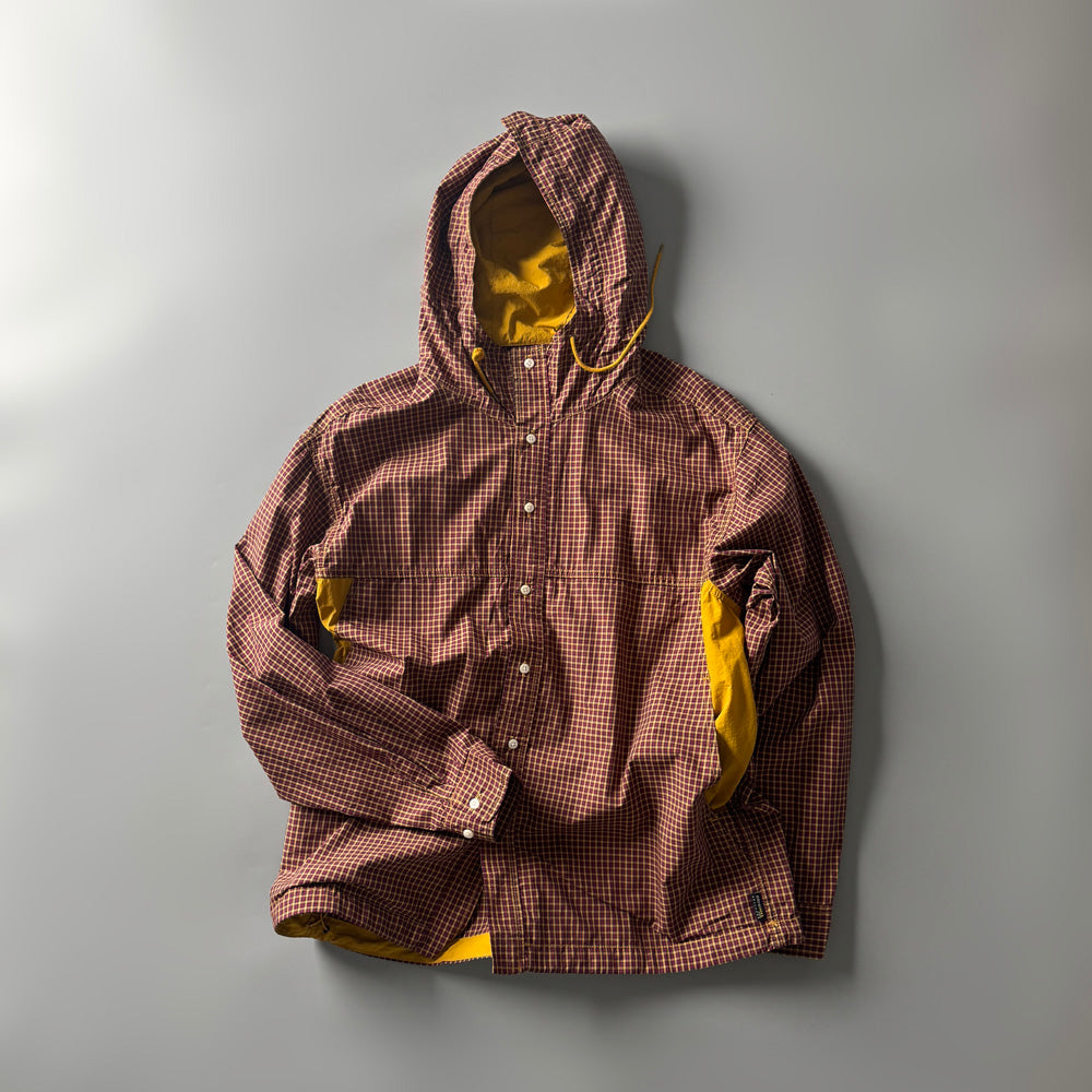 Mountain Style Camping Outdoor Jacket Spring Summer New Hooded Plaid Loose Casual Yarn-Dyed Men's Coat Top