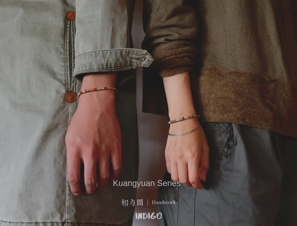 Original Natural Brown Series Shoushan Stone Niche Personality Couple Bracelets Brass Artistic Bracelets