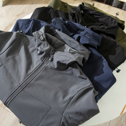 Men's Premium Fleece Thermal Soft Shell Jacket - Autumn Windproof Waterproof Thickened Hooded Coat
