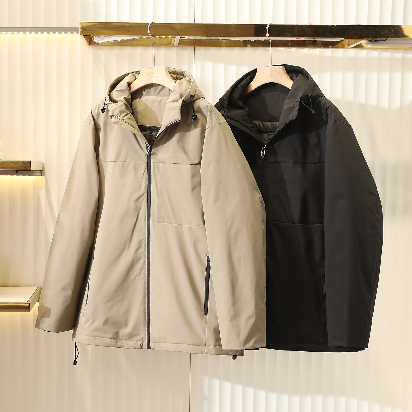 Men's Plus Size European American Style Down Jacket - Winter Windproof Thickened Hooded Cold-Resistant Coat