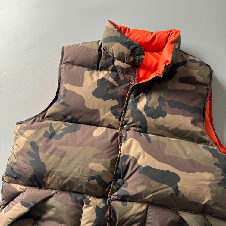 Men's Reversible 90% White Duck Down Camouflage Vest