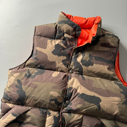 Men's Reversible 90% White Duck Down Camouflage Vest