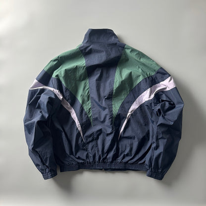 80s Retro Color-Block Mountain Jacket - Stand Collar Outdoor Coat