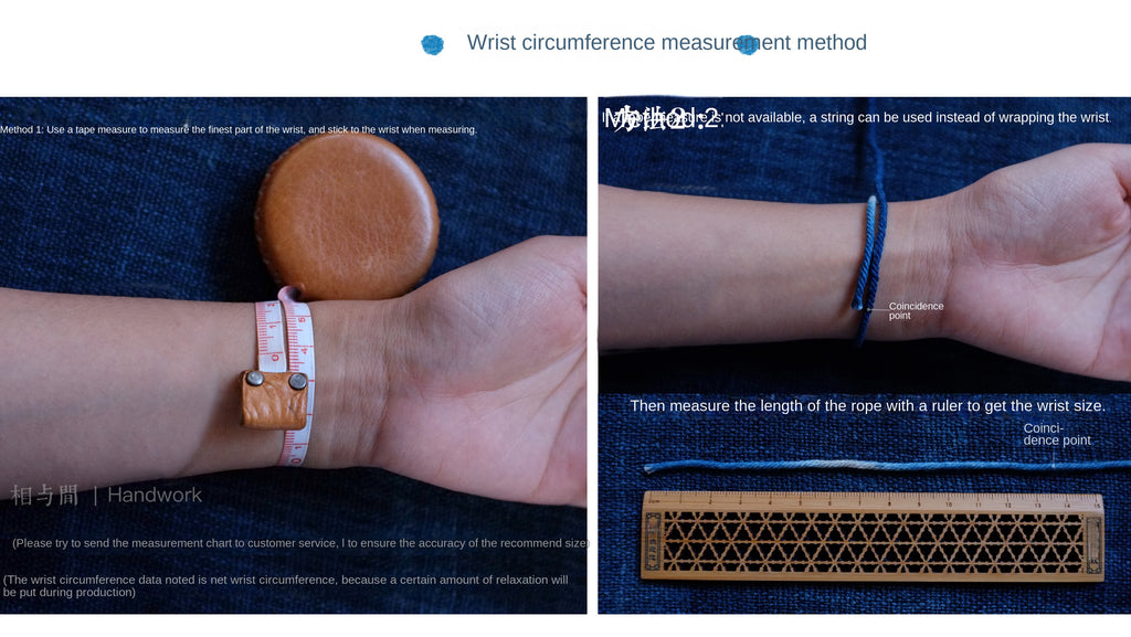 Original Four-Strand Weaving Blue Dyed + Madder Red Hand Rope Cotton Linen Niche Couple Retro Multi-Twist Bracelet