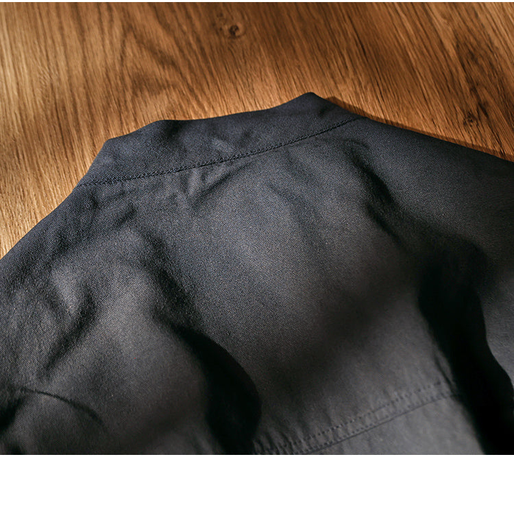 Men's Japanese Retro Reversible Cotton Robe Cardigan