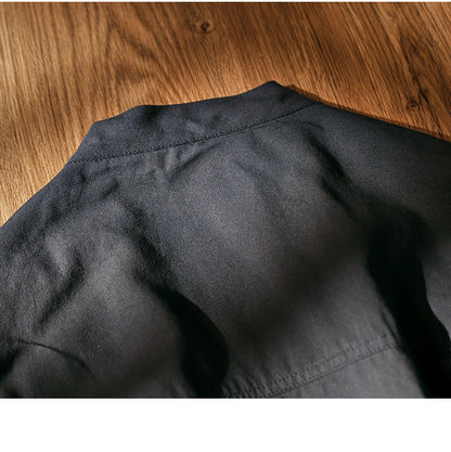 Men's Japanese Retro Reversible Cotton Robe Cardigan