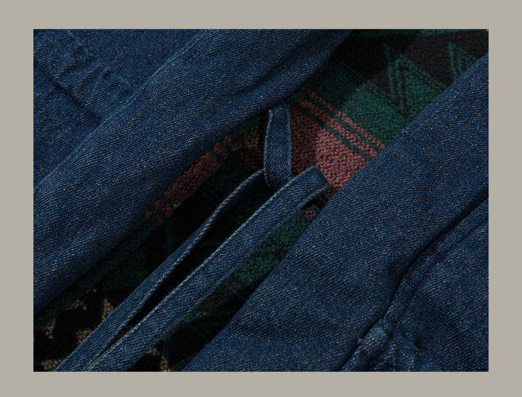 Unisex New Chinese Style Double-Sided Quilted Dao Robe