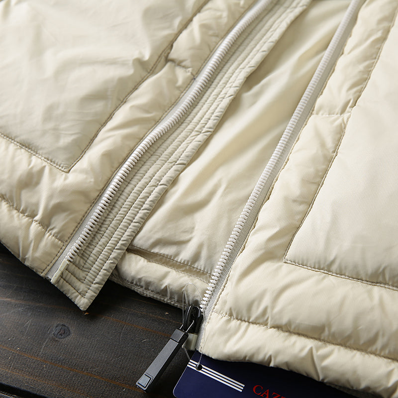 Men's 90% White Goose Down Vest - Export Overstock Warm Winter Inner Liner Waistcoat