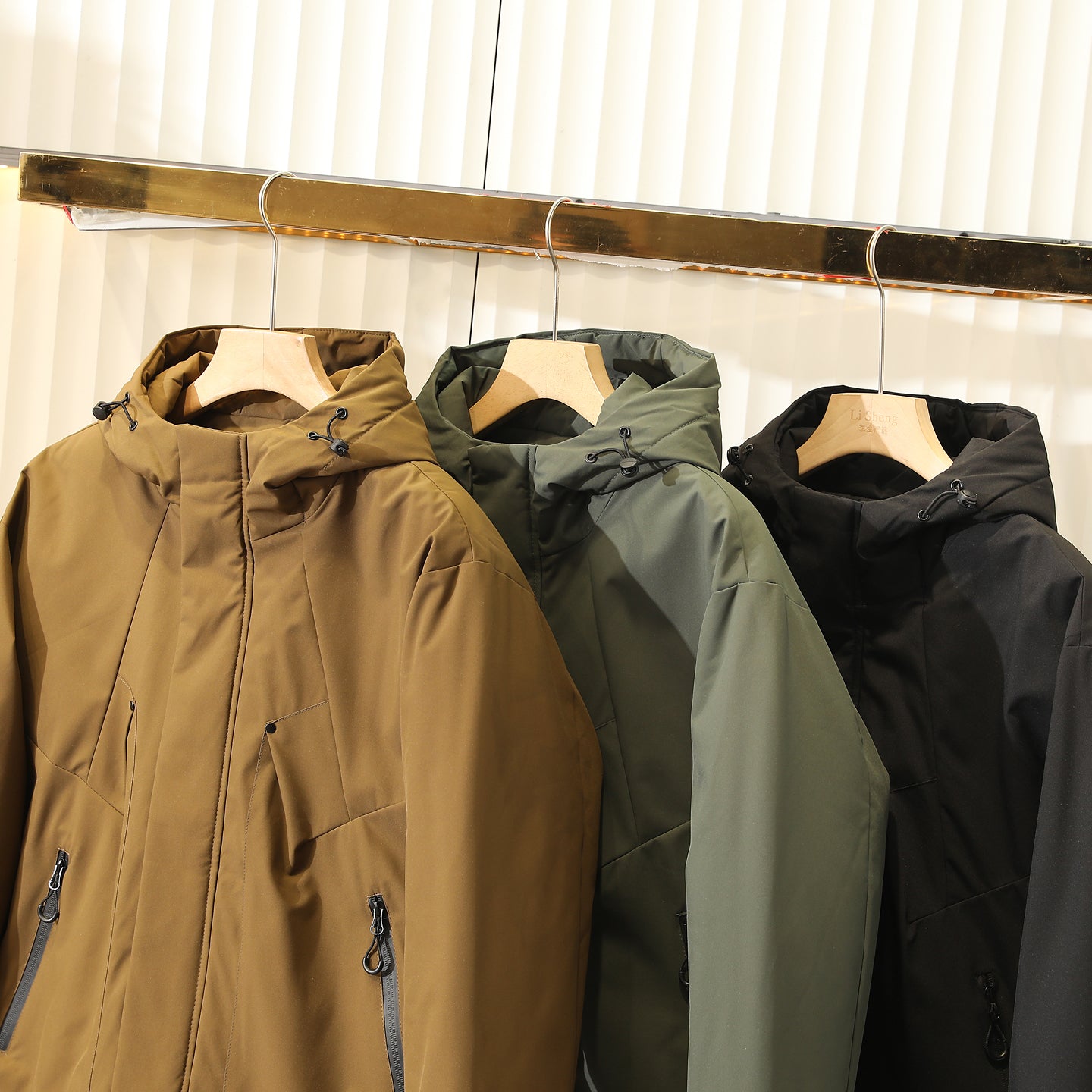 Men's Plus Size Euro-American Style Winter Jacket - Windproof Waterproof Hooded Thickened Cotton Coat