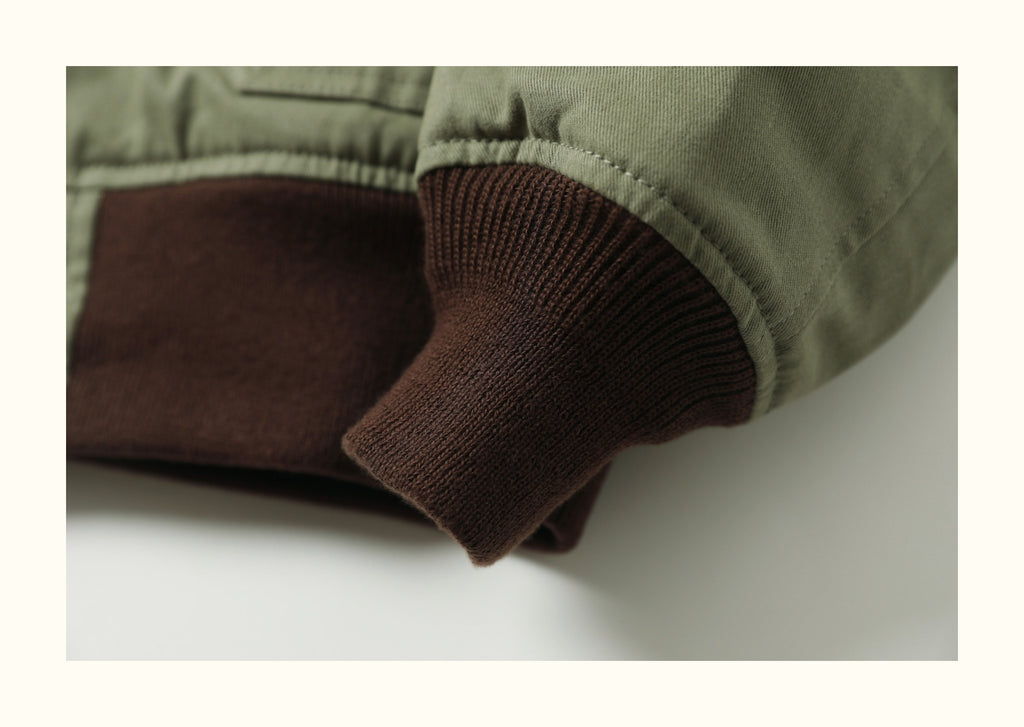 Cotton Shell with Wool-Liner, American-Style Pilot Jacket (Unisex)