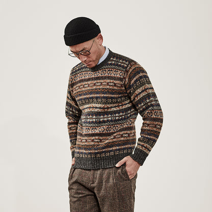 Jamiesons 130-Year Fair Isle Wool Sweater – Scottish Heritage Knit (Unisex)