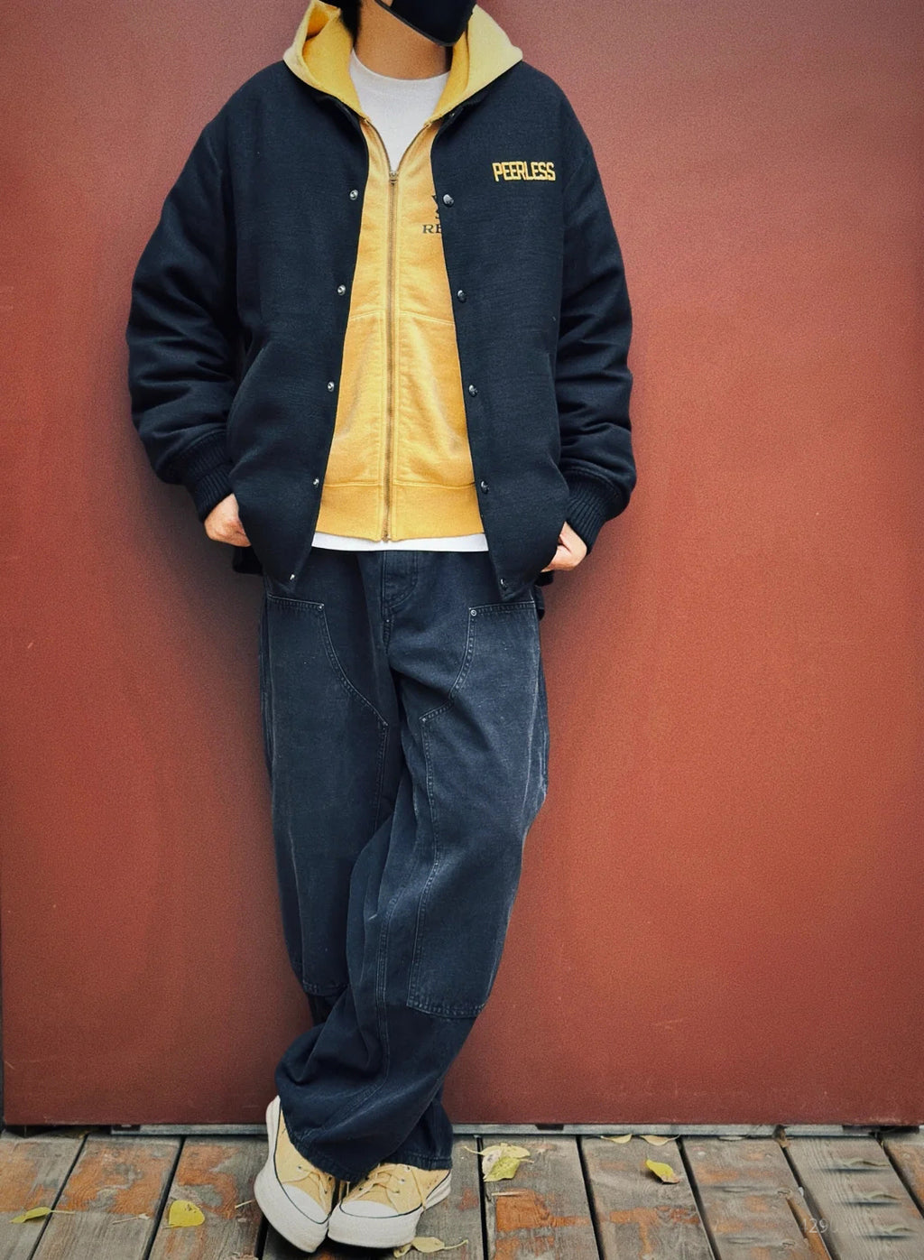 Japanese Trend All-Cotton Washed Vintage Distressed Zipper Hoodie