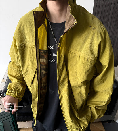 Quick-Dry Stand-Collar Outdoor Jacket – Mountain Oversized Unisex – Japanese vintage | fall outfits 2026 | fall winter outfits | classy winter outfits | lazy comfy outfits | japanese streetwear | vintage workwear | yamalin clothes | Yamalinclothes