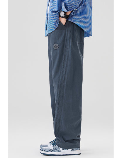 2026 Spring/Summer 170g Lightweight Japanese Cotton Straight Slacks Men's Wide-Leg Anti-Wrinkle Cargo Pants | Japanese vintage | yamalin clothes | Yamalinclothes