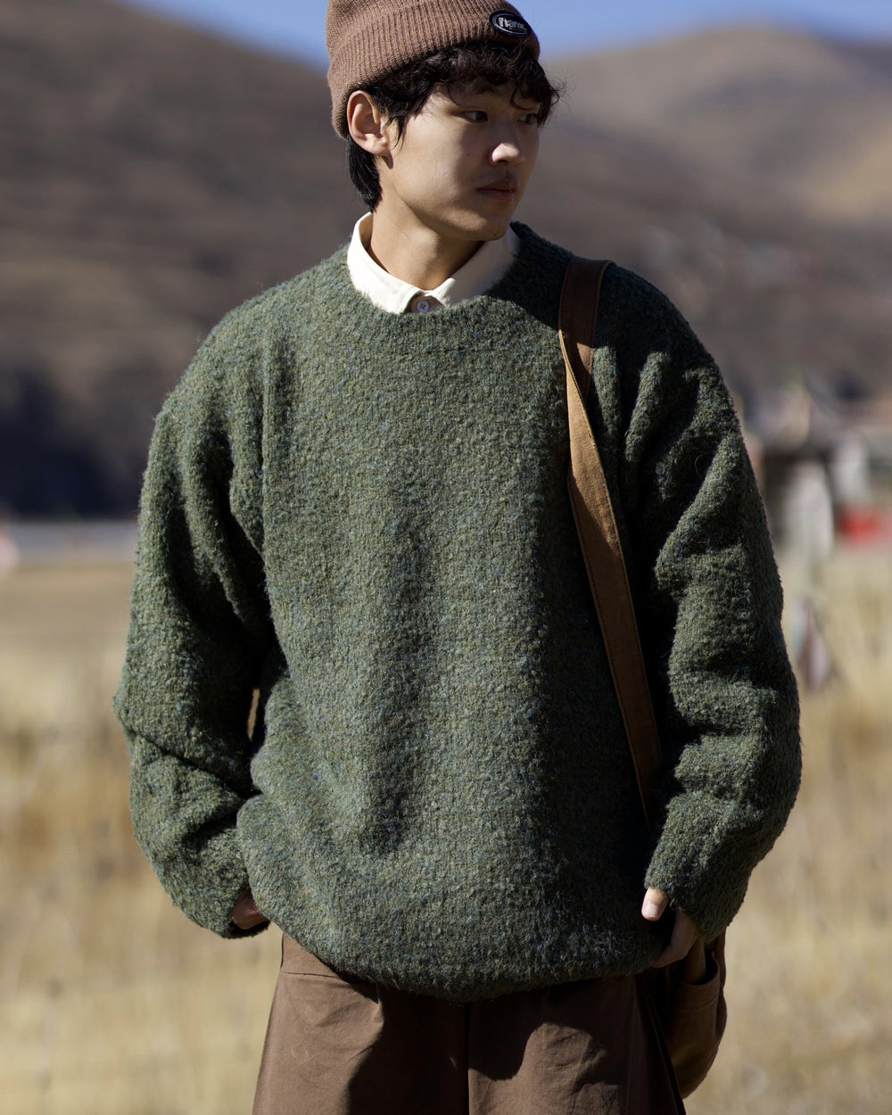 Retro Lazy Wool Knit Pullover – Loose Unisex Sweater – Japanese vintage | yamalin clothes | Yamalinclothes