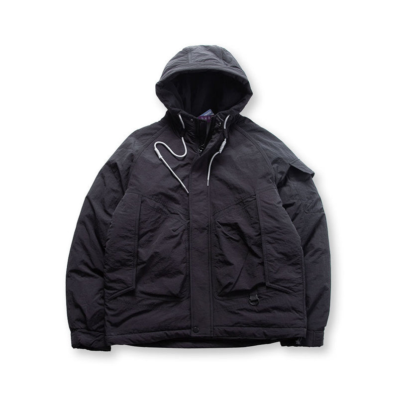 Hooded Down Jacket – Drawstring Multi Pocket | Yamalinclothes