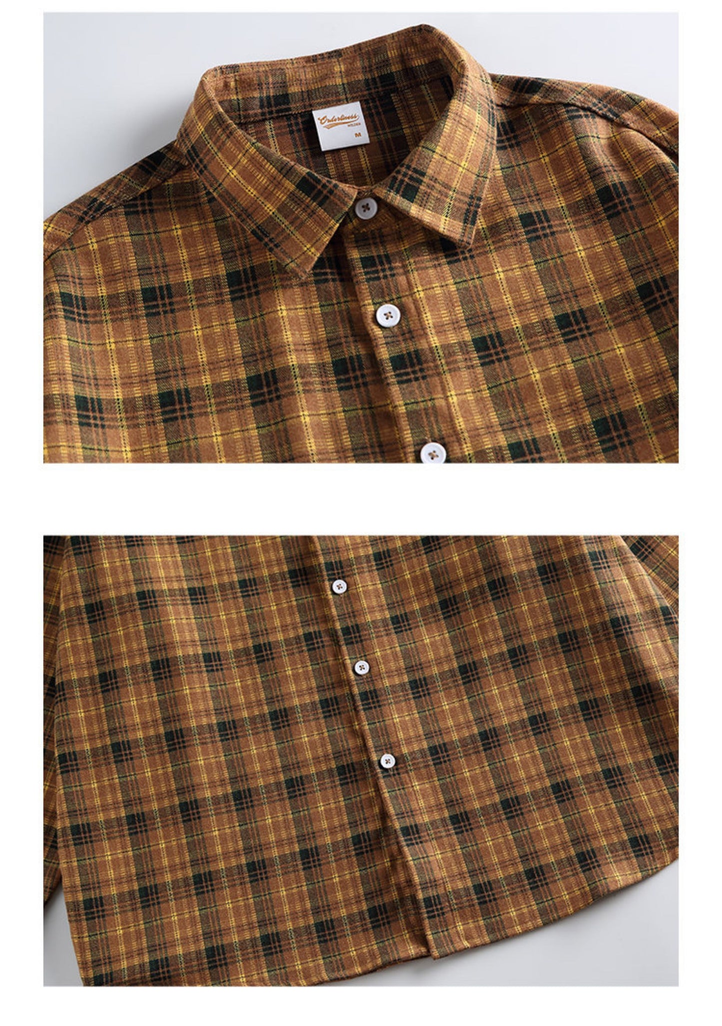 Japanese Vintage Plaid Long Sleeve Lapel Shirt Jacket – Loose Unisex Casual