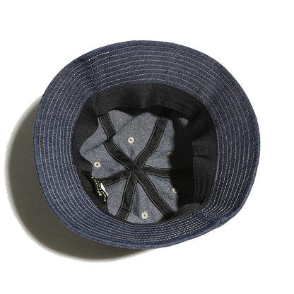 Retro Denim Bucket Hat – Japanese Vintage Unisex
