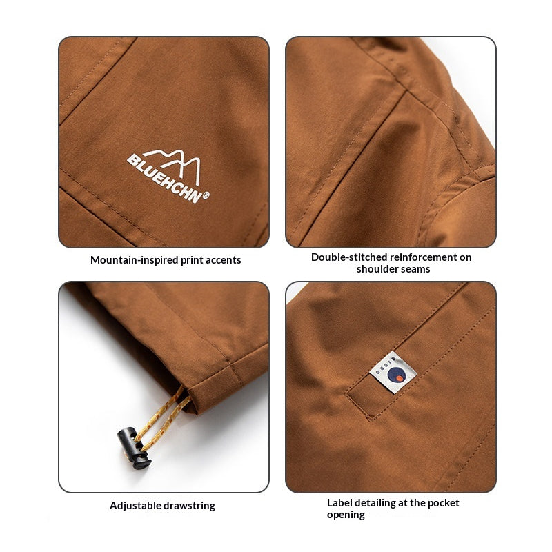 Waterproof Hooded Outdoor Workwear Jacket – Mountain Oversized Unisex