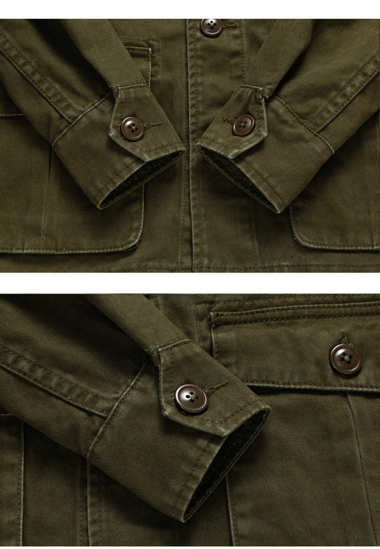 American Vintage M65 Multi-Pocket Cargo Lapel Jacket – Unisex Cotton – Japanese vintage | yamalin clothes | Yamalinclothes