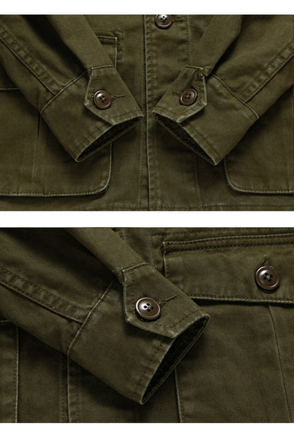 American Vintage M65 Multi-Pocket Cargo Lapel Jacket – Unisex Cotton – Japanese vintage | yamalin clothes | Yamalinclothes