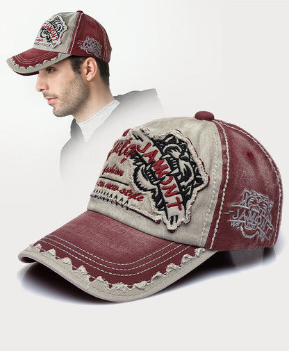 Embroidered Baseball Cap – Distressed Color Block | Yamalinclothes