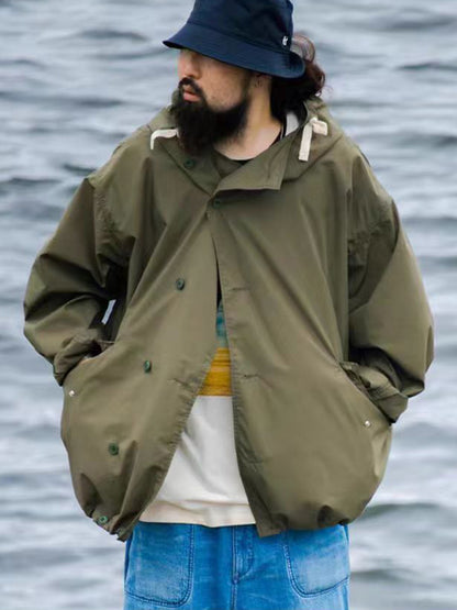 Japanese Outdoor Hooded Windbreaker Jacket – Lightweight Waterproof Unisex Streetwear – Japanese vintage | yamalin clothes | Yamalinclothes