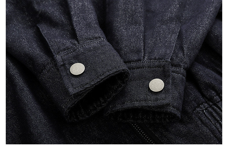 Hooded Denim Zip-Up Jacket – Japanese Vintage Loose Unisex