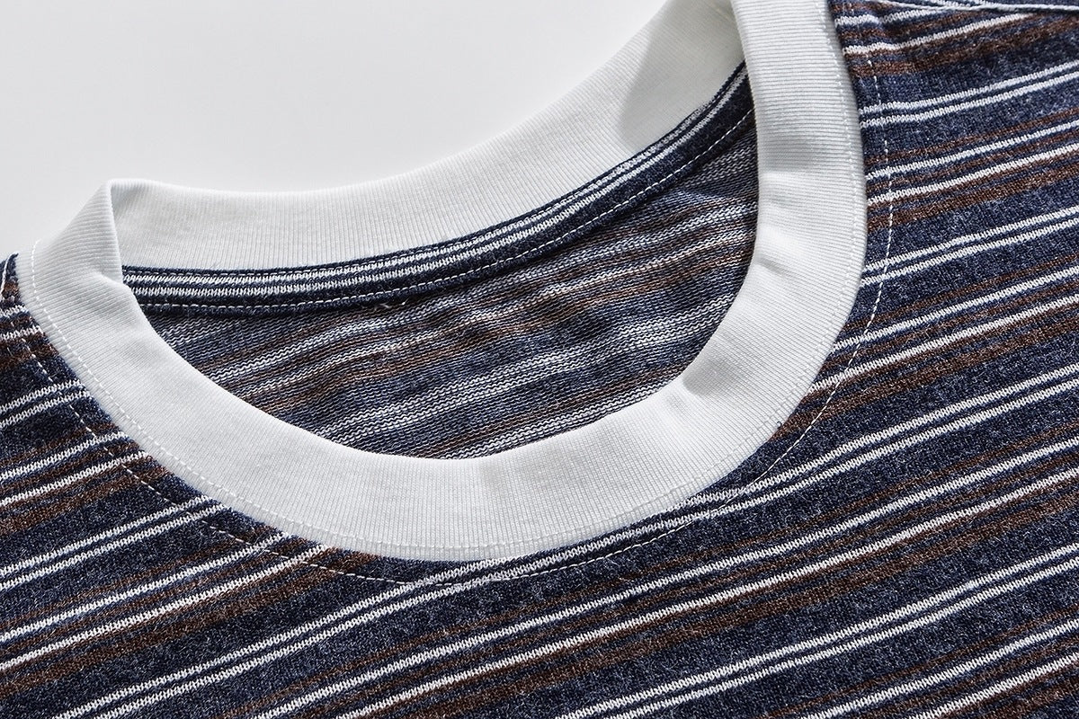 Japanese Vintage Stripe Long-Sleeve T-Shirt – Relaxed Unisex Base Layer Top