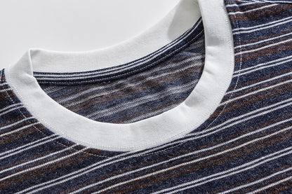Japanese Vintage Stripe Long-Sleeve T-Shirt – Relaxed Unisex Base Layer Top