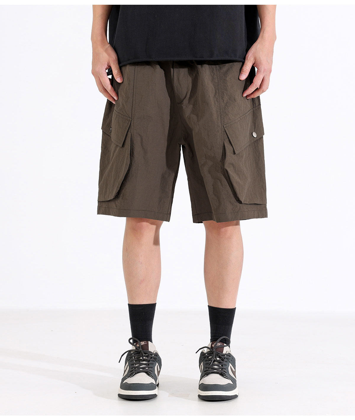 Quick-drying cargo paratrousers, sports shorts, men's summer new style, thin, loose, wide-leg casual mid-length pants | Japanese vintage | yamalin clothes | Yamalinclothes