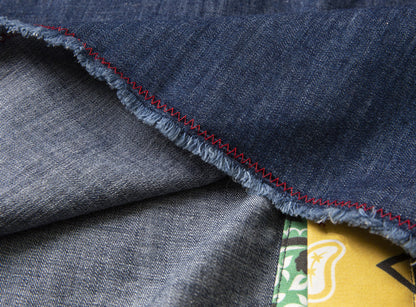 Japanese Retro Ethnic Washed Denim Kimono Jacket - Loose Vintage Workwear Shirt Robe for Men