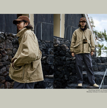 FW25 USAGE Hunting Jacket - Yamalin Heavy Year Washed Cotton Barn Hunting Silhouette Jacket